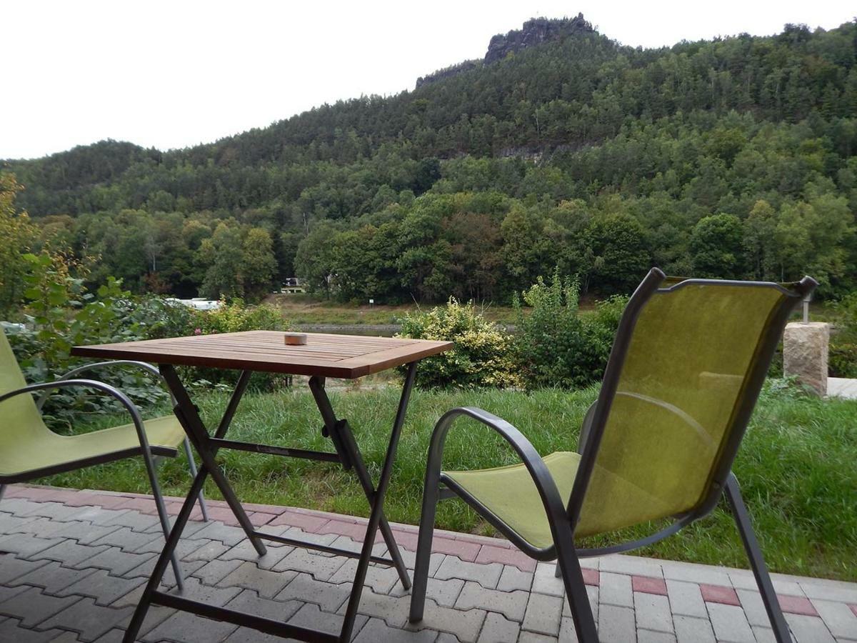 Campingplatz Am Treidlerweg Königstein Exterior foto
